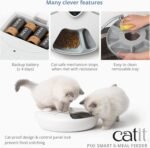 Catit PIXI Smart 6-Meal Feeder – Automatic and Customizable Feeding Schedule with App Support - White - Image 6