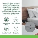 OnGuard Bedbug Killer Aerosol Spray Can 400g | Bed Bug, Flea and Tick Killer | Pressurized Space, Crack and Crevice, Spot Treatment and Contact Spray | Ready to Use - Image 3