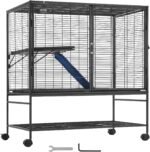 VEVOR 39" Rolling Metal Ferret Cage, Large 2-Tier Critter Nation Cage, Small Animal Cage with Ramps & Tray, Easy to Set up for Pet Rats, Hamster, Guinea Pig, Chinchilla, Squirrel, Hedgehogs, Bunny - Image 10