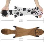 SHARLOVY Dog Squeaky Toys 5 Pack, Pet Crinkle Toy No Stuffing Animals Plush, Dog Chew for Large and Medium, Doggie Teething for Boredom - Image 7