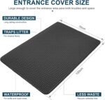 ZuHucpts Large Cat Litter Mat Trapper -120 x 70cmPack of 1 Honeycomb Double Layer Litter Mat -Traps Messes, Easy Clean and Durable, Non Toxic Trapper Rug Suitable for Litter Tray - Image 3