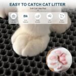 ZuHucpts Large Cat Litter Mat Trapper -120 x 70cmPack of 1 Honeycomb Double Layer Litter Mat -Traps Messes, Easy Clean and Durable, Non Toxic Trapper Rug Suitable for Litter Tray - Image 4