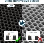 ZuHucpts Large Cat Litter Mat Trapper -120 x 70cmPack of 1 Honeycomb Double Layer Litter Mat -Traps Messes, Easy Clean and Durable, Non Toxic Trapper Rug Suitable for Litter Tray - Image 5