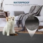ZuHucpts Large Cat Litter Mat Trapper -120 x 70cmPack of 1 Honeycomb Double Layer Litter Mat -Traps Messes, Easy Clean and Durable, Non Toxic Trapper Rug Suitable for Litter Tray - Image 8