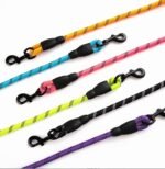 SK Depot® 5ft Extra Strong Heavy Duty Dog Leash Reflective Rope, Durable Metal Clasp Paracord for Large Dogs (Blue, 1 Dog Leash) - Image 5