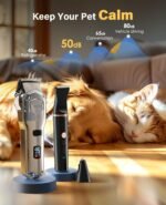 oneisall Dog Grooming Kit for Heavy Thick Hair&Coats/Low Noise Rechargeable Cordless Waterproof Dog Clippers for Grooming Animals&Pets/Pet Shaver with Stainless Steel Blade and Paw Trimmer - Image 6