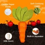 MewaJump Dog Squeaky Chew Toys for Aggressive Chewers, Rubber Carrot Dog Toys for Training and Cleaning, Durable Interactive Tough Dog Toy for Puppy Medium Dogs - Image 5
