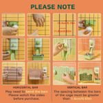 Rabbit Hay Feeder, 3-in-1 Feeding Set with Food Bowl and Hanging Funnel for cage, Hay Rack for Bunny Guinea Pig Chinchilla (Blue) - Image 6