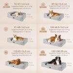 EHEYCIGA Memory Foam Orthopedic Large Dog Bed with Sides, Waterproof Liner Dog Beds for Large Dogs, Non-Slip Bottom and Egg-Crate Foam Large Dog Couch Bed with Washable Removable Cover - Image 6