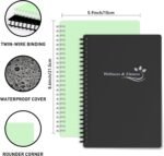 Wellness Planner & Fitness Log - Daily Diet & Health Journal with Weight Loss, Wellness Journal Notebook for Tracking Fitness, Sleep, Nutrition, Meal, Habits, A5(5.8 x 8.6 inch) (Black Silvery) - Image 3