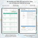Wellness Planner & Fitness Log - Daily Diet & Health Journal with Weight Loss, Wellness Journal Notebook for Tracking Fitness, Sleep, Nutrition, Meal, Habits, A5(5.8 x 8.6 inch) (Black Silvery) - Image 4