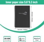 Wellness Planner & Fitness Log - Daily Diet & Health Journal with Weight Loss, Wellness Journal Notebook for Tracking Fitness, Sleep, Nutrition, Meal, Habits, A5(5.8 x 8.6 inch) (Black Silvery) - Image 5