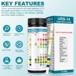125 Strips - Urine Test Strips for Urinalysis 14 Parameters - Testing Kit for Kidney, Liver, UTI, Ketone, Protein and 9 More - Image 7