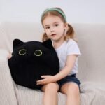 Black Cat Plush Toy 16'', Giant Cat Stuffed Animal Plushies Pillow for Girl Boy Kid Adult, Large Big Soft Gift for Birthday Christmas Valentine's Day Home Decor - Image 3