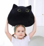 Black Cat Plush Toy 16'', Giant Cat Stuffed Animal Plushies Pillow for Girl Boy Kid Adult, Large Big Soft Gift for Birthday Christmas Valentine's Day Home Decor - Image 4