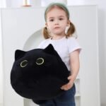 Black Cat Plush Toy 16'', Giant Cat Stuffed Animal Plushies Pillow for Girl Boy Kid Adult, Large Big Soft Gift for Birthday Christmas Valentine's Day Home Decor - Image 6