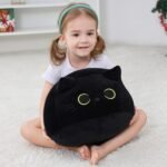Black Cat Plush Toy 16'', Giant Cat Stuffed Animal Plushies Pillow for Girl Boy Kid Adult, Large Big Soft Gift for Birthday Christmas Valentine's Day Home Decor - Image 8