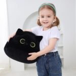 Black Cat Plush Toy 16'', Giant Cat Stuffed Animal Plushies Pillow for Girl Boy Kid Adult, Large Big Soft Gift for Birthday Christmas Valentine's Day Home Decor - Image 10