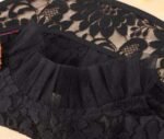 Lace Fake Collars Detachable Dickey Collars with Adjustable Straps for Blouse, Wrist Cuffs (Lace A B+W) - Image 7