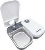 Closer Pets C200 2 Meal Timer-Controlled Automatic Pet Feeder - for Cats and Small Dogs, Wet or Dry Food, Stainless Steel Bowl Inserts and Ice Pack, up to 0.88 lb Each, White - Image 3