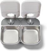 Closer Pets C200 2 Meal Timer-Controlled Automatic Pet Feeder - for Cats and Small Dogs, Wet or Dry Food, Stainless Steel Bowl Inserts and Ice Pack, up to 0.88 lb Each, White - Image 9