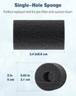 Pawfly Pre-Filter Sponge Fish Tank Filter, Fry Protection High-Density Filter Sponge for Mechanical Filtration, 12 Pack - Image 5
