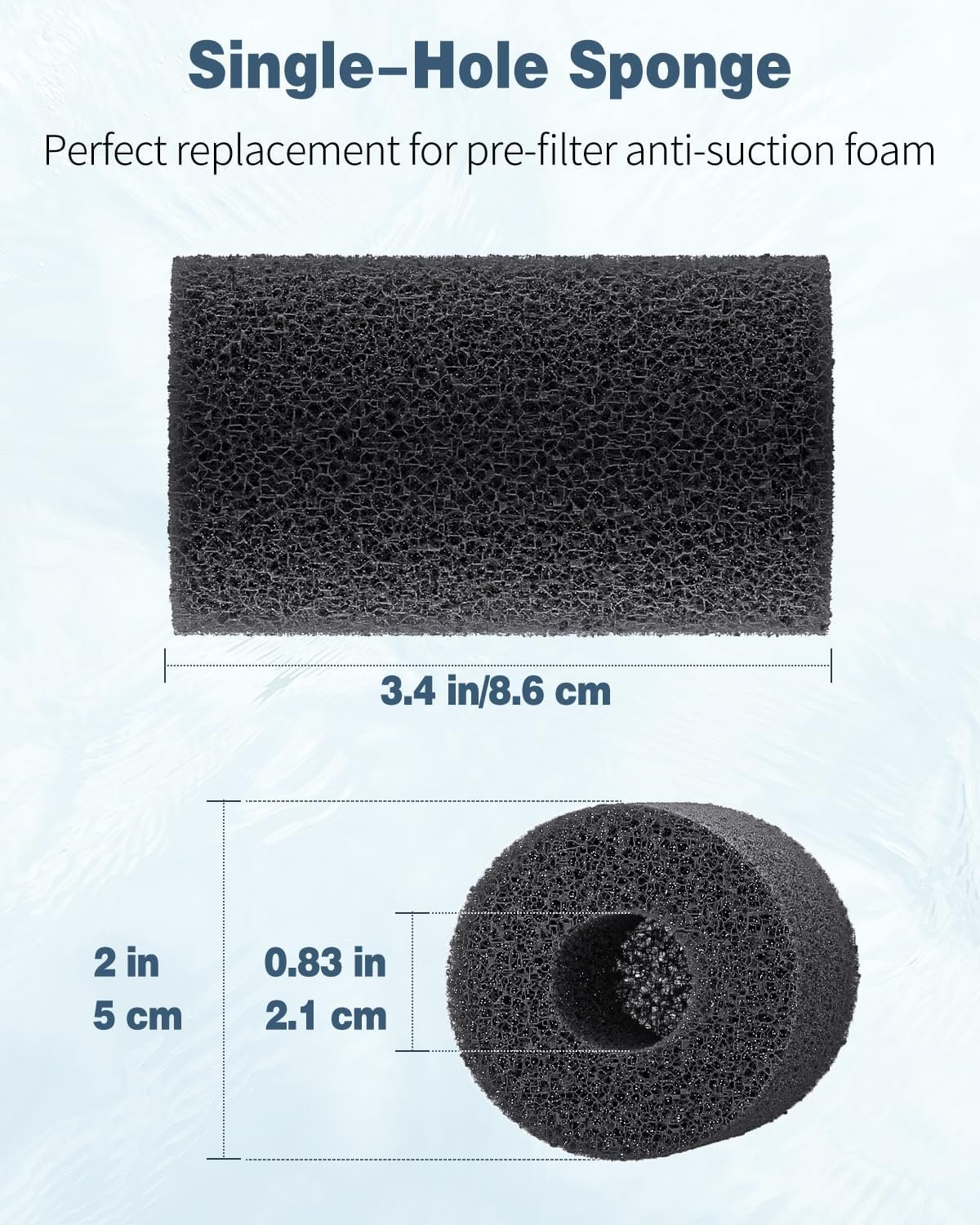 Pawfly Pre-Filter Sponge Fish Tank Filter, Fry Protection High-Density Filter Sponge for Mechanical Filtration, 12 Pack - Image 5