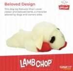 MULTIPET Officially Licensed Lamb Chop Plush Dog Toy, Jumbo, 24-Inch, White (48388) - Image 3