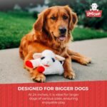 MULTIPET Officially Licensed Lamb Chop Plush Dog Toy, Jumbo, 24-Inch, White (48388) - Image 8