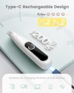 Dog Paw Trimmer with LED Light - Quiet 35dB Electric Dog Grooming Clippers Shaver for Paws, Eyes, Ears, Feet and Face, Cordless Pet Hair Razor for Small to Large Dogs Cats (White) - Image 9