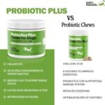 Deley Naturals Probiotics Plus Chews for Dogs - Gut Health Supplement with 5 Billion CFUs, Digestive Enzymes & Probiotics - Pumpkin Flavor Probiotic Chews for Allergies, Diarrhea & Yeast - 90 Chews - Image 6