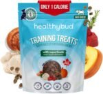 Healthybud Mini Training Treats for Dogs – Soft, Low-Calorie Beef Liver Training Treats for Puppies & Small Dogs – Superfood Ingredients: Reishi, Lion’s Mane, Salmon Oil – Made in Canada (6.5oz) Beef - Image 3