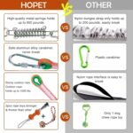 HOPET Dog Rope Toys,Dog Outdoor Bungee Solo Hanging Toy,Tether Tug of War Dog Toys for Pitbull Small Large Aggressive Chewers Dogs to Exercise - Image 3