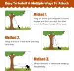 HOPET Dog Rope Toys,Dog Outdoor Bungee Solo Hanging Toy,Tether Tug of War Dog Toys for Pitbull Small Large Aggressive Chewers Dogs to Exercise - Image 8