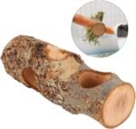 Wooden Pet Stand with Food Holder, Natural Rabbit Teeth Cleaning Toy, Grinding Tree for Small Animals - Image 7