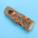 Wooden Pet Stand with Food Holder, Natural Rabbit Teeth Cleaning Toy, Grinding Tree for Small Animals - Image 10