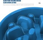 Fun Feeder Slow Bowl, Dog Slow Feeders Bowls Anti-Obesity&Choking&Overeating, Dog Puzzle Healthy Anti-Slip Lick Treat Bowls Dishes Maze Interactive Puzzle (Blue) - Image 5