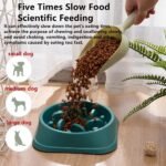 Fun Feeder Slow Bowl, Dog Slow Feeders Bowls Anti-Obesity&Choking&Overeating, Dog Puzzle Healthy Anti-Slip Lick Treat Bowls Dishes Maze Interactive Puzzle (Blue) - Image 10