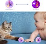 4 Pieces Ghost Hunting Cat Ball Multi-Color Flash LED Glowing Interactive Ball Pet Toys for Dog Cat Animals Activity - Image 4