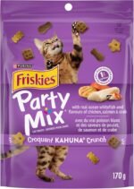 Friskies Party Mix Cat Treats, Kahuna Crunch with Real Ocean Whitefish - 170 g Pouch (1 Pack) - Image 3