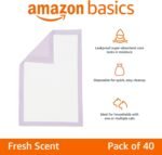 Amazon Basics Cat Litter Pee Pads, 40 Count, Universal Fit for Litter Box, Odor Control with Fresh Scent - Image 3