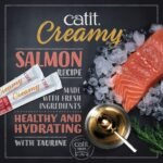 Catit Creamy Cat Treats Lickable, Salmon Flavor, 50 Tubes, Mega Pack, Hand-Fed Lickable Cat Treats, Healthy & Hydrating, Made with Fresh Ingredients, Gaterie Pour Chat - Image 4