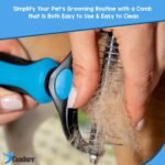 Candure Dematting Comb for Dog and Cat, Pet Grooming Rake and Brushes for Small, Medium Large Dogs 17+9 Double Sided Deshedding Tool Removes Knots & Tangled Hair - Image 6