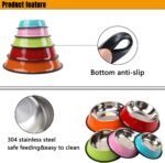 JMIPET Personalized Custom Name Stainless Steel Pet Bowls - Non-Slip Dog & Cat Food/Water Dish for Puppy/Chien, Large/Medium/Small Sizes, Durable Gamelle & BOL for Your Beloved Pet - Image 7