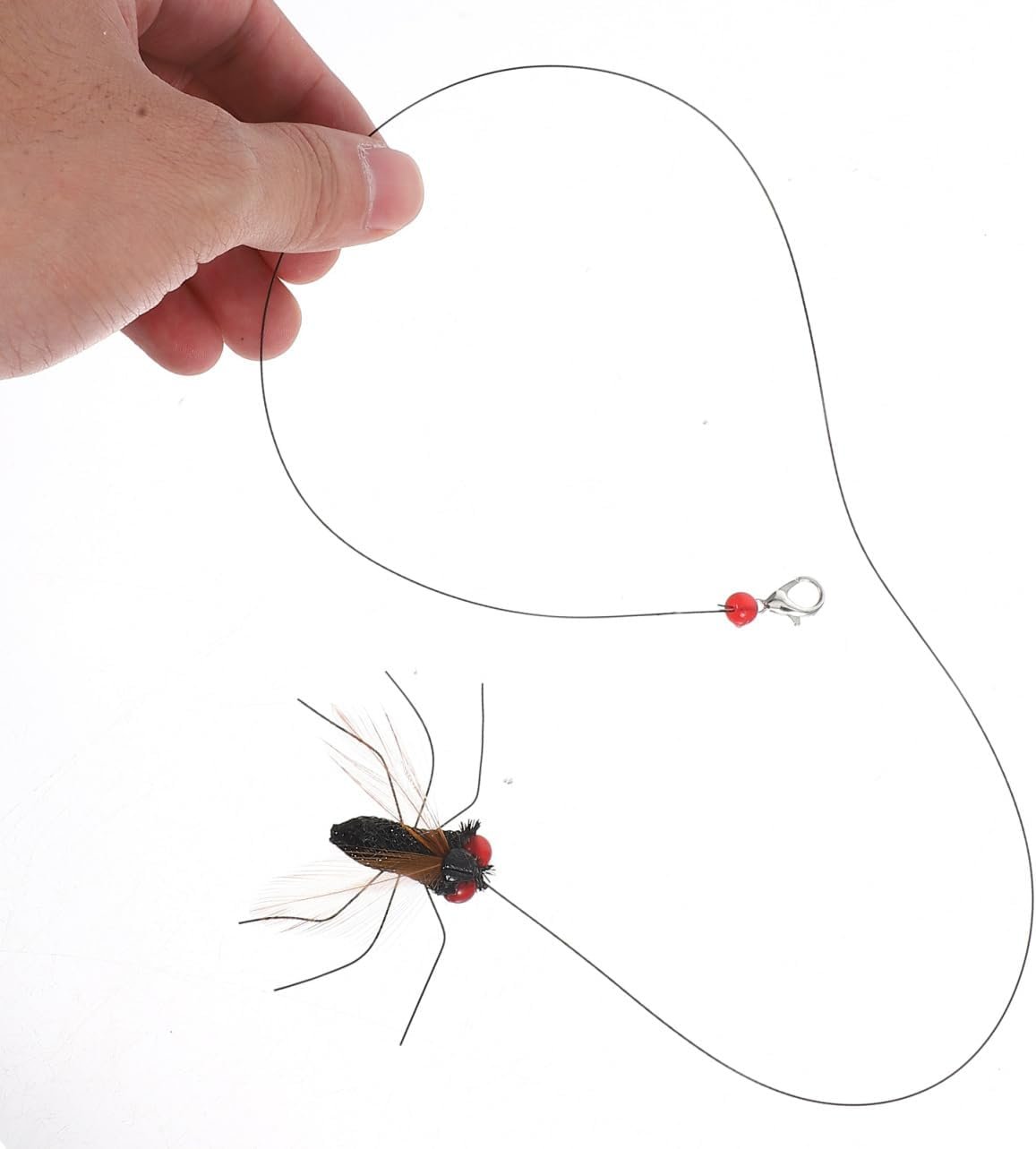 Milisten 2pcs Realistic Replacement Heads Interactive Cat Bugs Teaser for Indoor Kitten Play Long String - Image 5