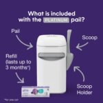 Litter Genie Platinum Stainless Steel Cat Litter Pail | Odour Control, Easy Roll Refill | Holds 8 Days of Waste, Durable Design - Image 5