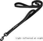 Maxpower Planet - Heavy Duty Dog Leash - 6ft Long with Double Traffic Handle Reflective Black - Perfect for Medium to Large Dogs - Image 4
