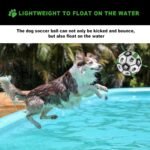 KALINCO Dog Soccer Ball with Grab Tabs, Interactive Dog Toys, Dog Water Toy, Tug of War Dog Toy, Herding Ball for Small & Medium Dogs - Image 6