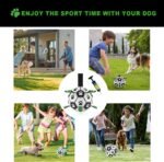 KALINCO Dog Soccer Ball with Grab Tabs, Interactive Dog Toys, Dog Water Toy, Tug of War Dog Toy, Herding Ball for Small & Medium Dogs - Image 8