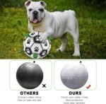 KALINCO Dog Soccer Ball with Grab Tabs, Interactive Dog Toys, Dog Water Toy, Tug of War Dog Toy, Herding Ball for Small & Medium Dogs - Image 9